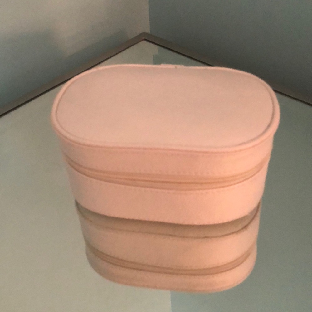 White Travel Jewelry Container